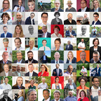 Portrait-Bilder aus Videos des WDR Kandidatenchecks