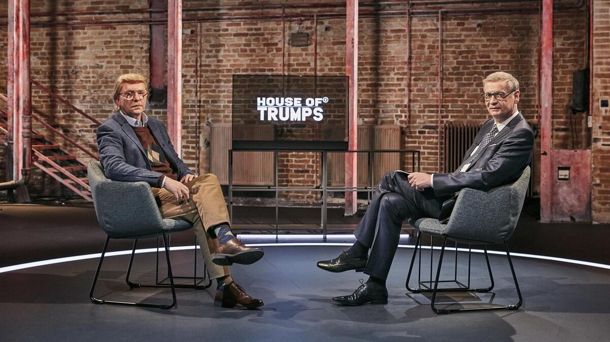 Olli Dittrich (links) in der Rolle des deutschen Trump-Cousin "Peter Trump"
