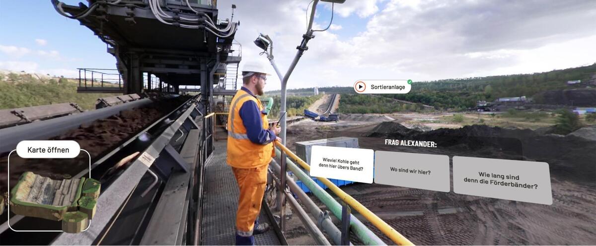 Screenshot Virtual-Reality-Projekt "Braunkohle 360"